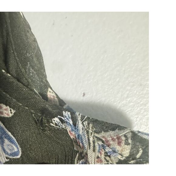 Sonoma Womens L Top Butterflies Casual Interview Office Wear Going Out Chiffon - Picture 5 of 7